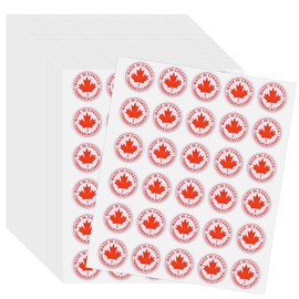 1200 Pcs Made in Canada Stickers, Canada Labels Red Maple Leaf Stick Dot World Cup Decal Waterproof Canadian Flag Stickers for Notebooks, Car, Laptop, Party Favors Decals Label