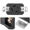 Oumefar Lock Female Wall Outlet Receptacle, NEMA L14-20R 20A 125V-250V