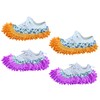4 Pieces (2 Pairs) Shoe Cover Duster Mopping Slippers, Microfiber