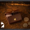 Am De Mas CP-045 Men's Compact Coin Case, Genuine Leather,