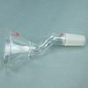 stonylab Powder Funnel with Offset Design, Borosilicate Glass with 24/40