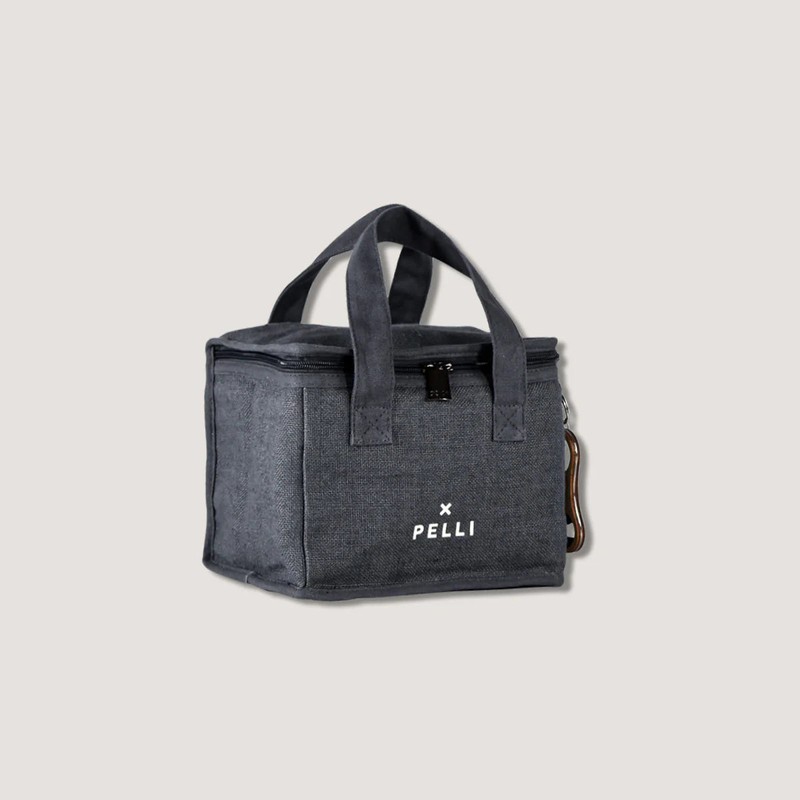 Pelli Lunch Squared JUTE Insulated Lunch Bag, Natural