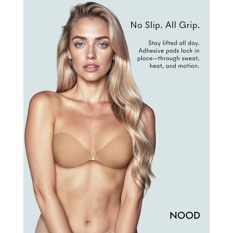 NOOD New York Women's Lightly Padded Luxe Adhesive Bra, No.