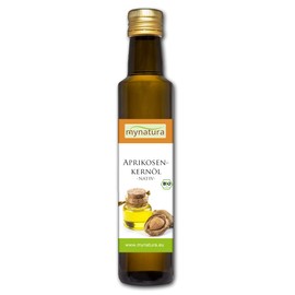 Mynatura Bio Aprikosenkernöl 2x 250ml I Nativ I Schonend Verarbeitet I Kaltgepresst I Rein Pflanzlich I Aprikosen I Speiseöl I DE-ÖKO-044 I Omega 3 Fettsäuren 250ml (2 x 250ml)
