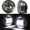 DAONUE 2 PCS 4.5inch Motorcycle Fog Passing Light Chrome 4