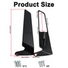 Motorcycle Rear View Mirrors Set 360° Adjustable Rotating Stealth Wind