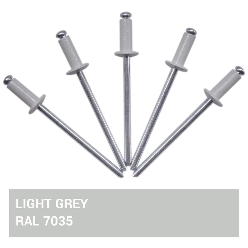 Pack of 100 Painted Blind Rivets 3.2 x 8 mm,