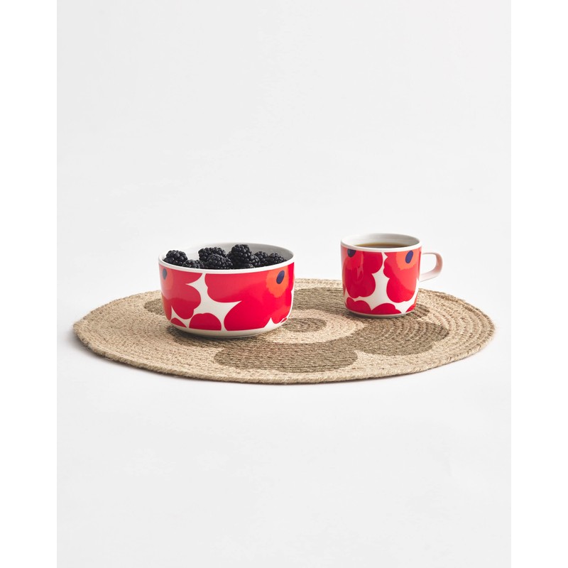 Marimekko 63433 001 Unikko 63433 001 Bowl, White x Red,