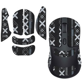 Keychron M3 Mouse Grip Tape [NOUKAJU] Keychron M3 Gaming Mouse Anti-Slip Grip Tape Ultra Thin Super Absorbent Anti-Slip Tape for Gaming Mouse (Black)