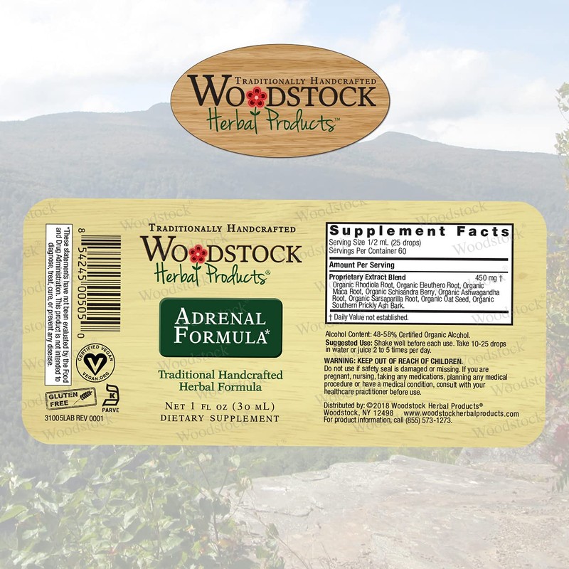 Woodstock Herbal Products Adrenal Formula, 1 FZ