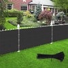 Zip Cable Ties and 6' x 72' Black Privacy Screen