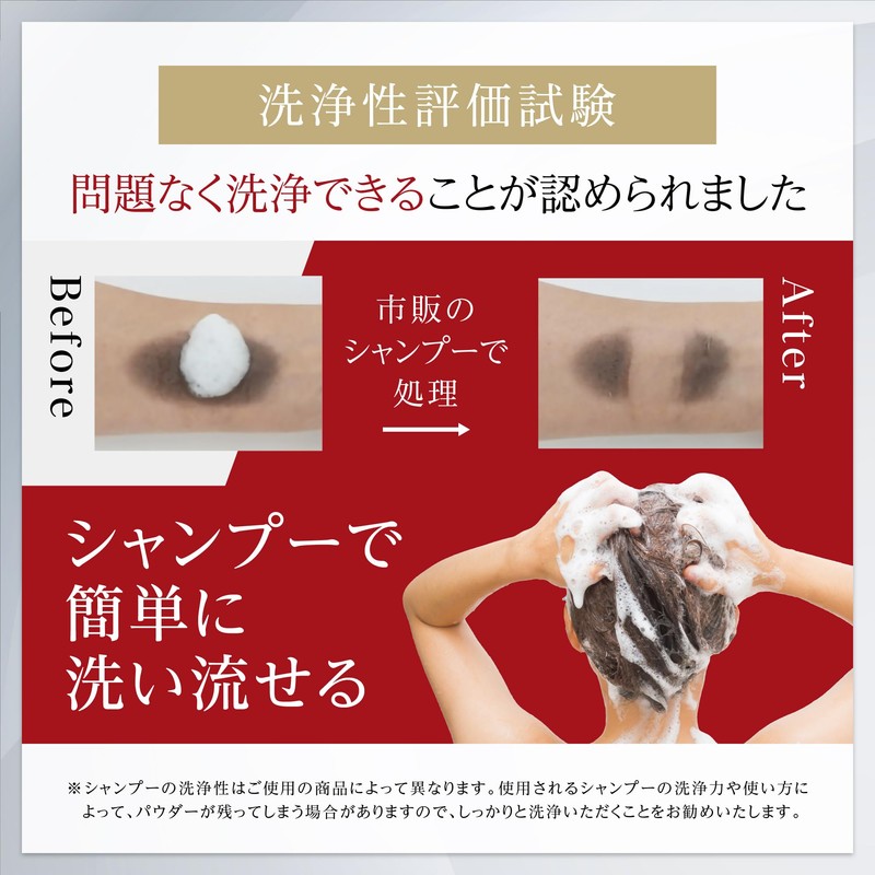 FUSARI Hair Foundation, Gray Hair, Thin Hair, Gray Hair (Black)