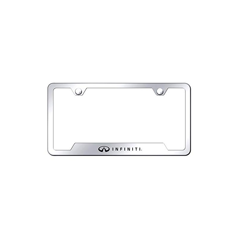 Infiniti Chrome Stainless Steel License Plate Frame by Au-Tomotive Gold,