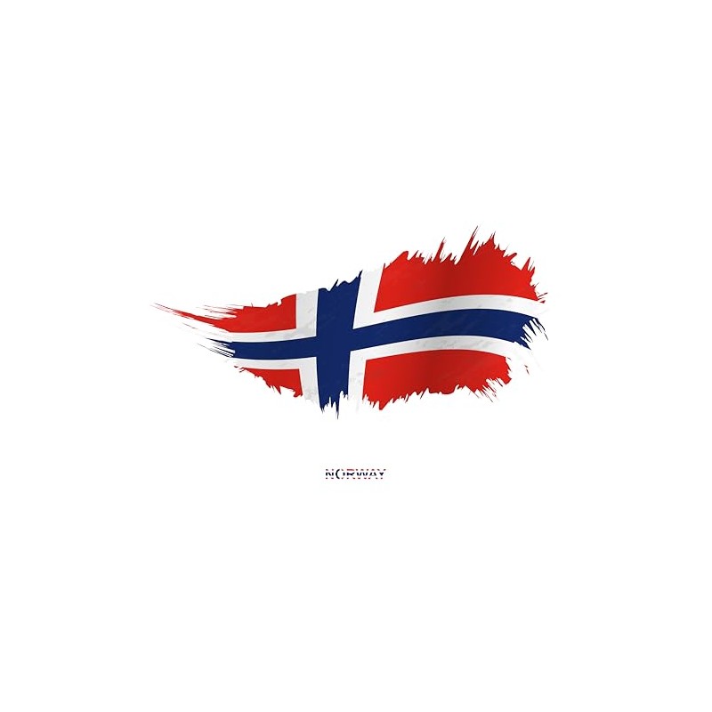 2 x Norway Airbrush Sticker 12 x 8 cm Car
