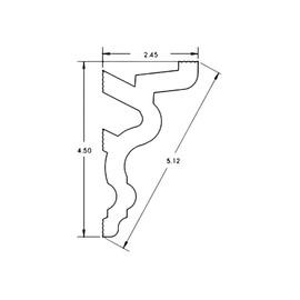 Creative Crown Foam Molding | 40 Ft of 4.5" Duncan Foam Crown Molding Room kit W/precut Corners on end of Lengths 4 Inside (Available in 5 Other Styles and Quantities)