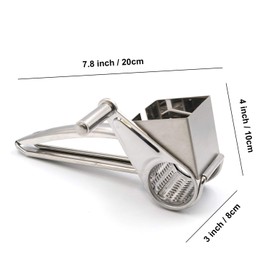 Mayata Multifunctional Rotary Cheese Planing Grater Stainless Steel Cheese Presser Shredder Cutter Grinder Kitchen Kit