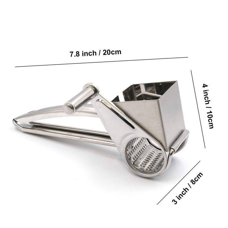 Mayata Multifunctional Rotary Cheese Planing Grater Stainless Steel Cheese Presser