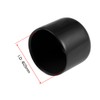 sourcing map 5pcs Rubber End Caps 25mm ID Vinyl Round