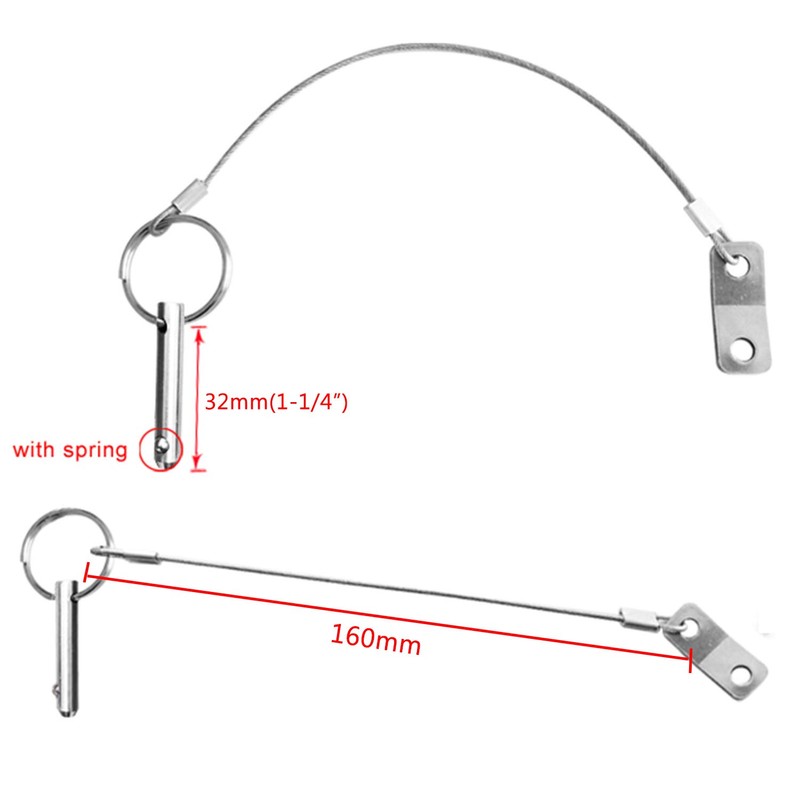 4PIECES of Marine Grade Hardware, Bimini Top Pin, Quick Release