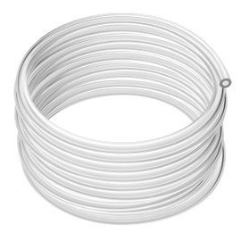 Houseables Clear Tubing, Tubing, Clear Hose, 3/8”ID x 1/2”OD, 100FT, Plastic Tube, Vinyl, Flexible, PVC, Food Grade, Industrial Flex Pipe For Water, Brewing Hose, Beverage Pump, Homebrew, Wine Siphon
