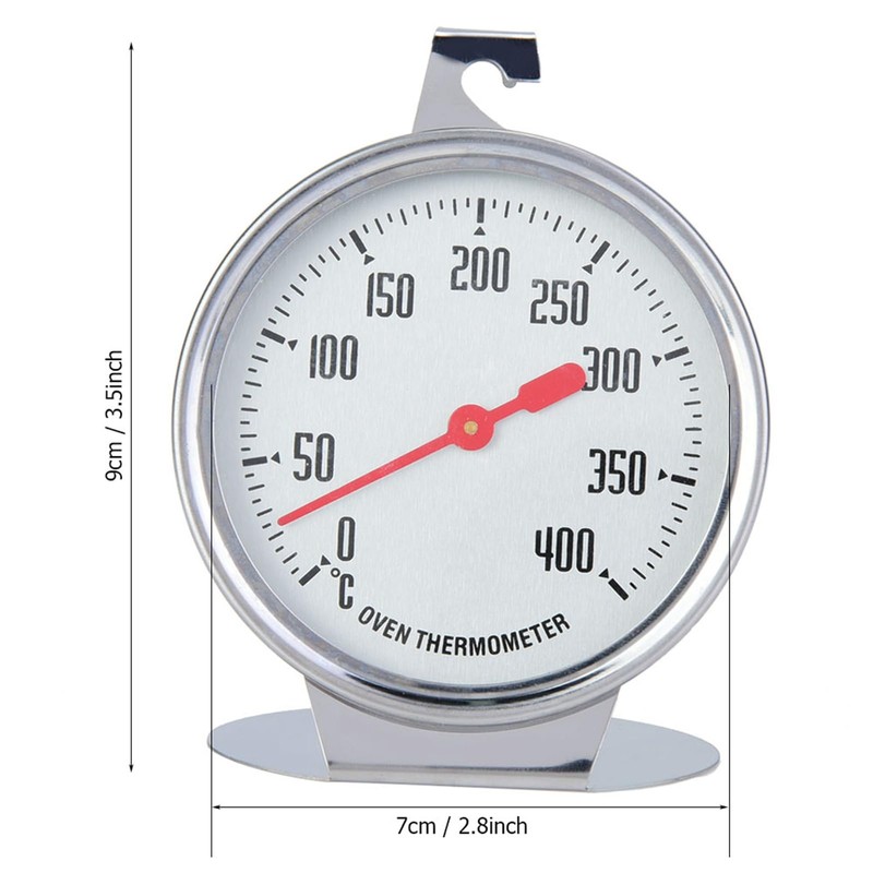 KooingTech Oven Thermometer, 0-400℃ Oven Temperature Gauge, Stainless Steel Dial