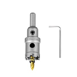 SALI 1" (25.5mm) TCT Hole Saw Kit Tungsten Carbide Tipped Hole Saw Drill Bit with Titanium-Plated Pilot Drill bit for Metal, Stainless Steel, Iron, Wood, Plastic