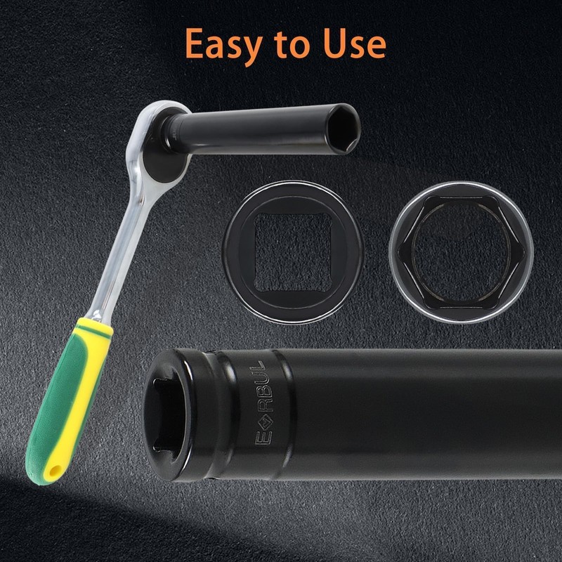 EVRBUL 3/4" Socket Truck Cage Bolt Socket Tool Removal Puller