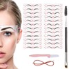 TEUVO Eyebrow Stencil Set for Beginners 3 Protocol Makeup, 24