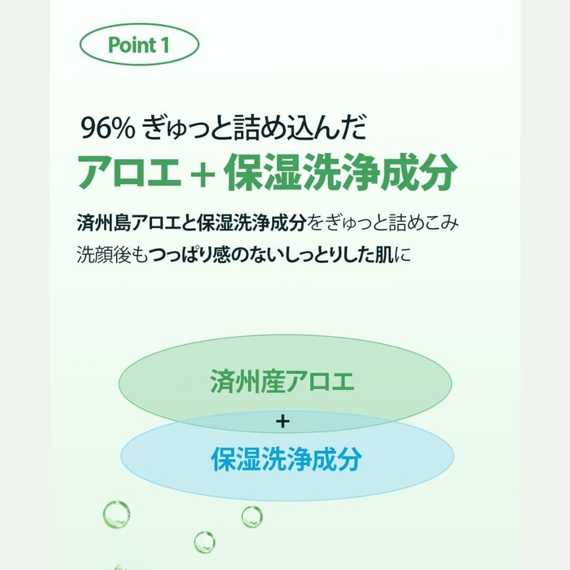 HOLIKAHOLIKA Aloe Clean Quarter Formula 96% Cleansing Foam, Holika Holika,