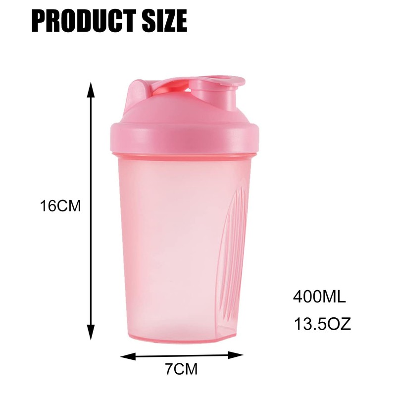 Toced Protein Shaker Bottle with Stainless Steel Mixball, Mini Water