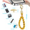 Yudaky Silicone Beaded Phone Wrist Strap, Phone Bracelet Strap with
