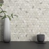 MOFIT Hexagon Peel and Stick Backsplash Tiles Kitchen,Self-Adhesive Metal and