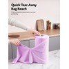 Fantasticlean Microfiber Cleaning Cloth Roll -75 Pack, Tear Away Microfiber