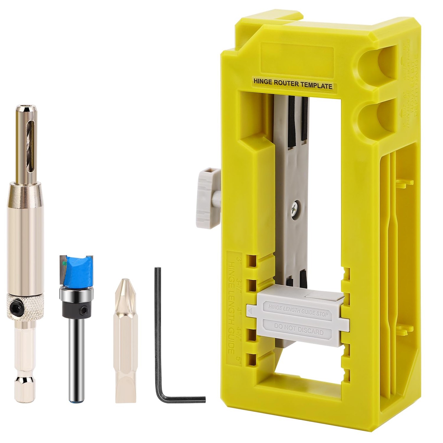 Door Hinge Jig, Hinge Router Template Mortiser Mounting Kit for 3