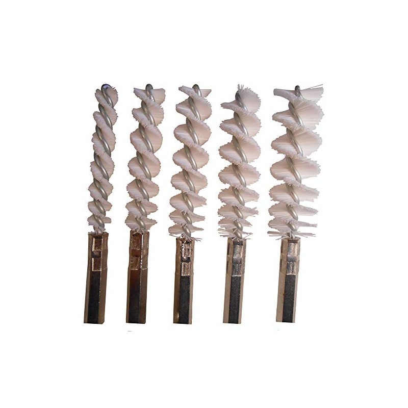 Nylon Barrel, Pipe,Hole, Internal and Thread Cleaning Brush 5 Piece