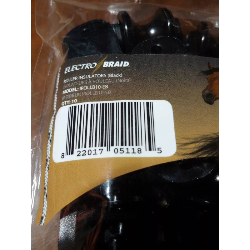 ElectroBraid Roller Post Insulators (mfg# IROLLB10-EB) 10 pack **Brand New**
