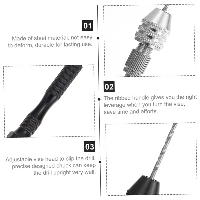 Gadpiparty 2 Sets Micro Drill Bit for Jewelry Making Durable