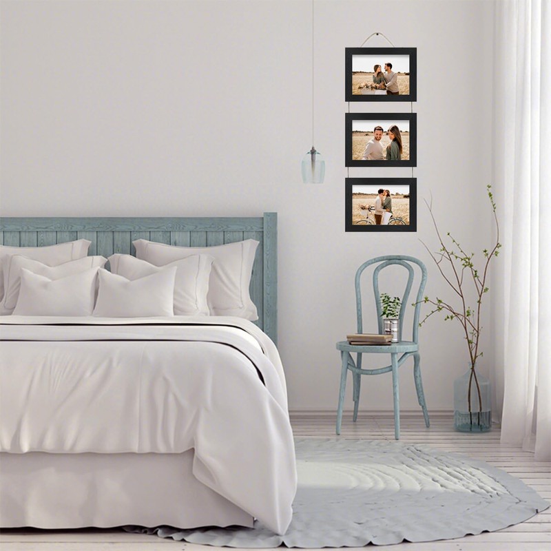 Rexllon 4x6 Wall Hanging Picture Frames Collage with 3 Opening