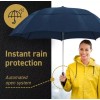 EEZ-Y Umbrella. Charcoal Gray Full Coverage and Portable EEZY 58''