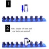 MLTOOLS Socket Organizer - 45 Pieces Universal Twist-Lock Clips to
