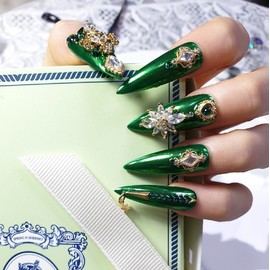 ❣️High quality ⚜️Miracle Sword Nail Tips⚜️ - Short Round / ❣️고품격 ⚜️기적의검 네일팁⚜️ - 숏라운드