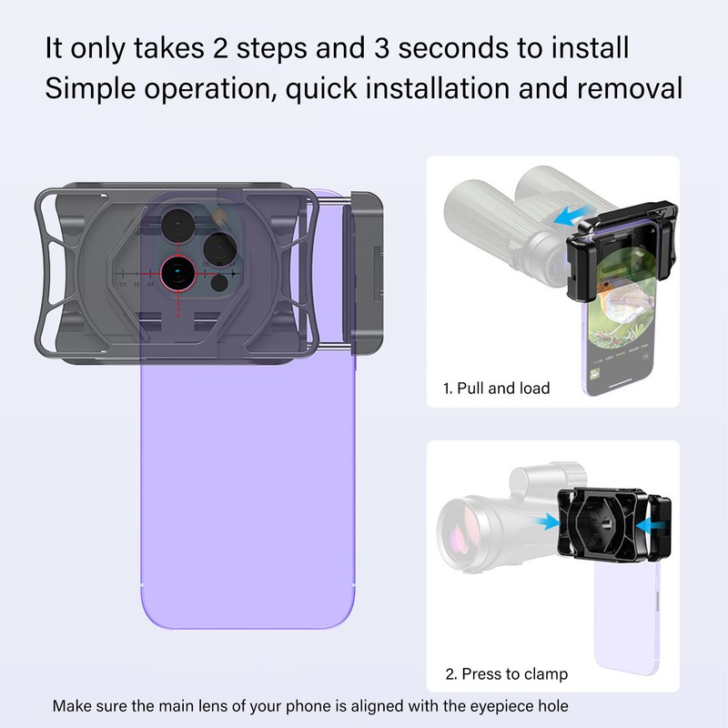 Telescope Phone Adapter Universal Smartphone Telescope Adapter for Monocular Telescopes