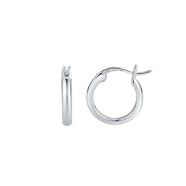 ZHOU LIU FU Hoop Earrings 925 Silver Small 16-30 mm Earrings Silver 925 Medium Hoop Earrings Gold Large Earrings Gold-Plated 18 K with Jewellery Shatters Anniversary Birthday for Women Men Couple