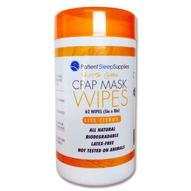 Patient Sleep Supplies CPAP Mask Wipes (Lite Citrus)