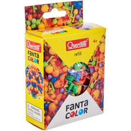 Quercetti 2513 Quercetti-2513 Fantacolor Refill-Square pegs, Multi-Coloured