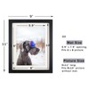 Black 8x10 Picture Frames Set of 2 Display Pictures 6x8