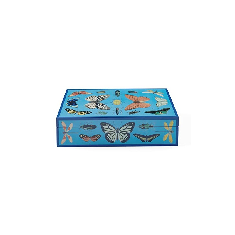 Jonathan Adler Large Botanist Lacquer Box, Purple