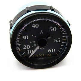 Faria Boat Speedometer Gauge SE9745A | 60 MPH 3 1/4 Inch Black