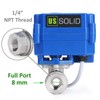 U.S. Solid Electric Ball Valve, 12V AC/DC (9-24V AC/DC) Electric