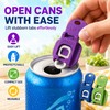 Reusable Soda Can Tab Opener & Leakproof Drink Cover Set,
